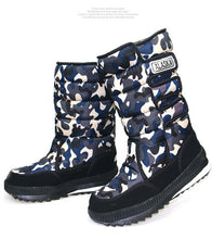 Load image into Gallery viewer, 2019 Men Boots platform snow boots for men thick plush waterproof slip-resistant winter shoes Plus size 34 - 47