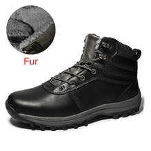 Load image into Gallery viewer, DEKABR Winter Warm Men Boots Genuine Leather Fur Plus Men Snow Boots Handmade Waterproof Working Ankle Boots High Top Men Shoes