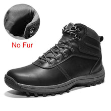 Load image into Gallery viewer, DEKABR Winter Warm Men Boots Genuine Leather Fur Plus Men Snow Boots Handmade Waterproof Working Ankle Boots High Top Men Shoes