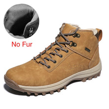 Load image into Gallery viewer, DEKABR Winter Warm Men Boots Genuine Leather Fur Plus Men Snow Boots Handmade Waterproof Working Ankle Boots High Top Men Shoes
